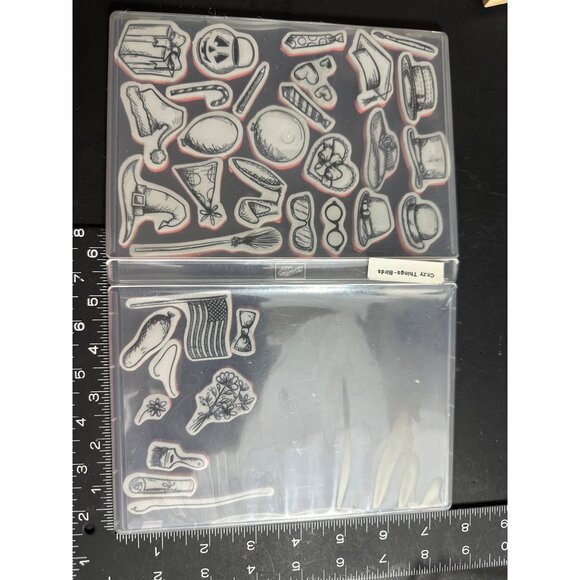 Tim Holtz Stampers Anonymous Crazy Things Rubber Stamp Set CMS237 - Picture 2 of 3